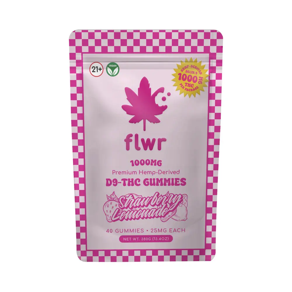 FLWR - Delta-9 Gummy Bag (1000mg) (Strawberry Lemonade)