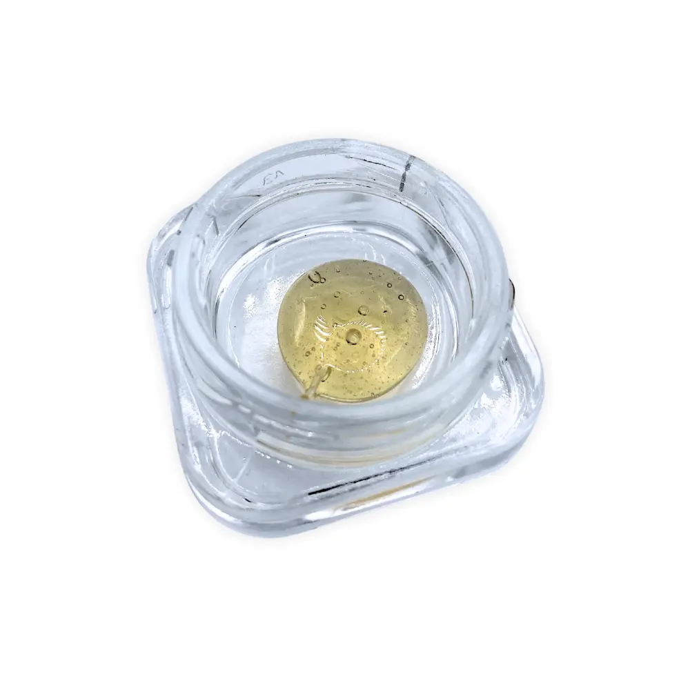 exotic blend distillate in glass container