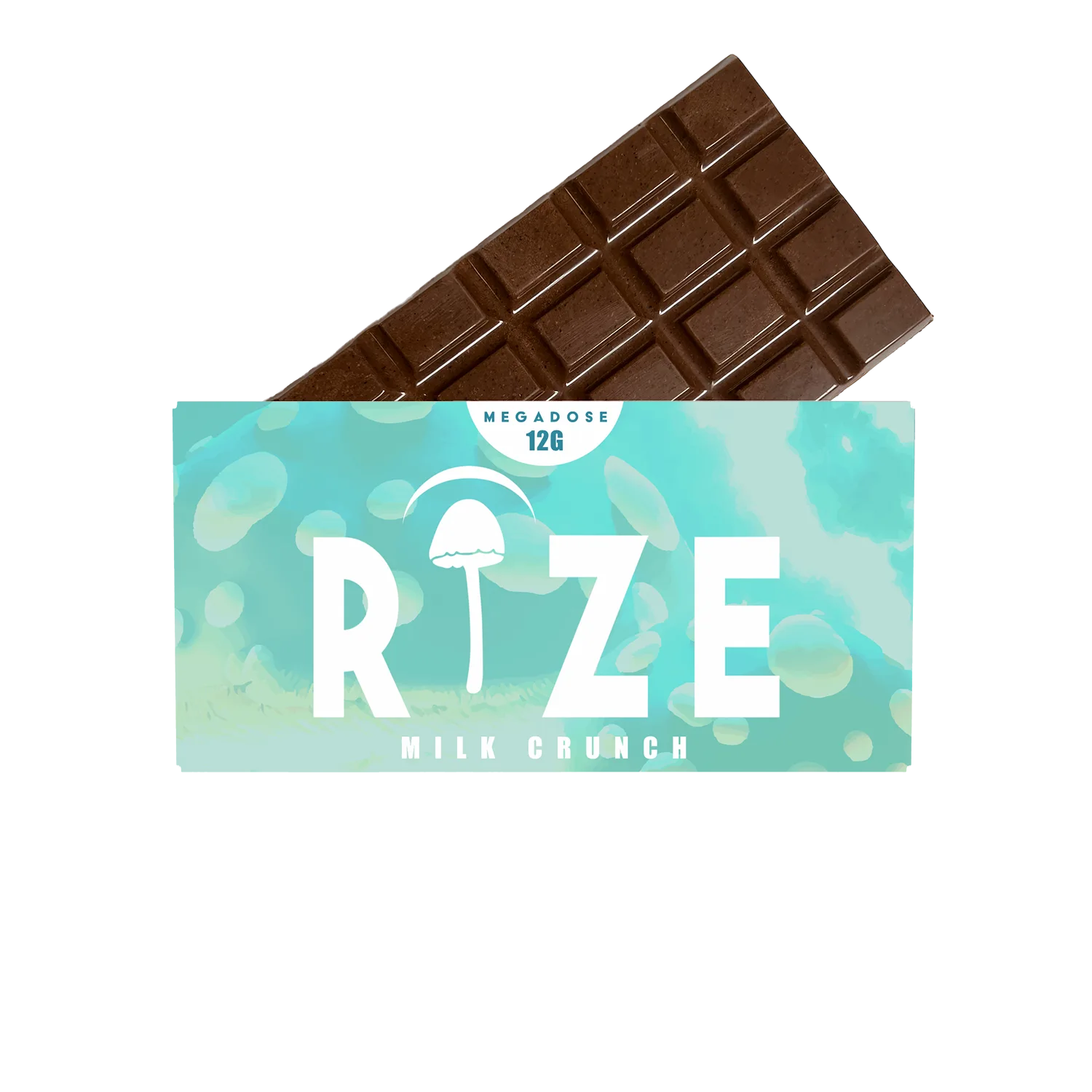 Rize Megadose Mushroom Chocolate Bar 12g - Milk Crunch
